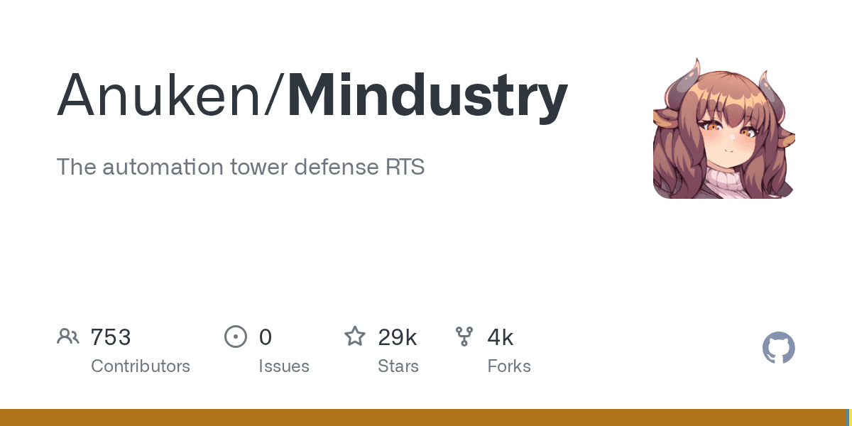 Cover do projeto Mindustry (Anuken)