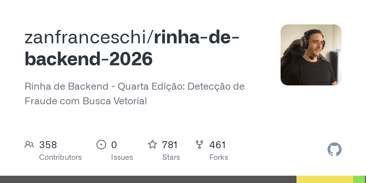 Cover do projeto Rinha de Backend 2026