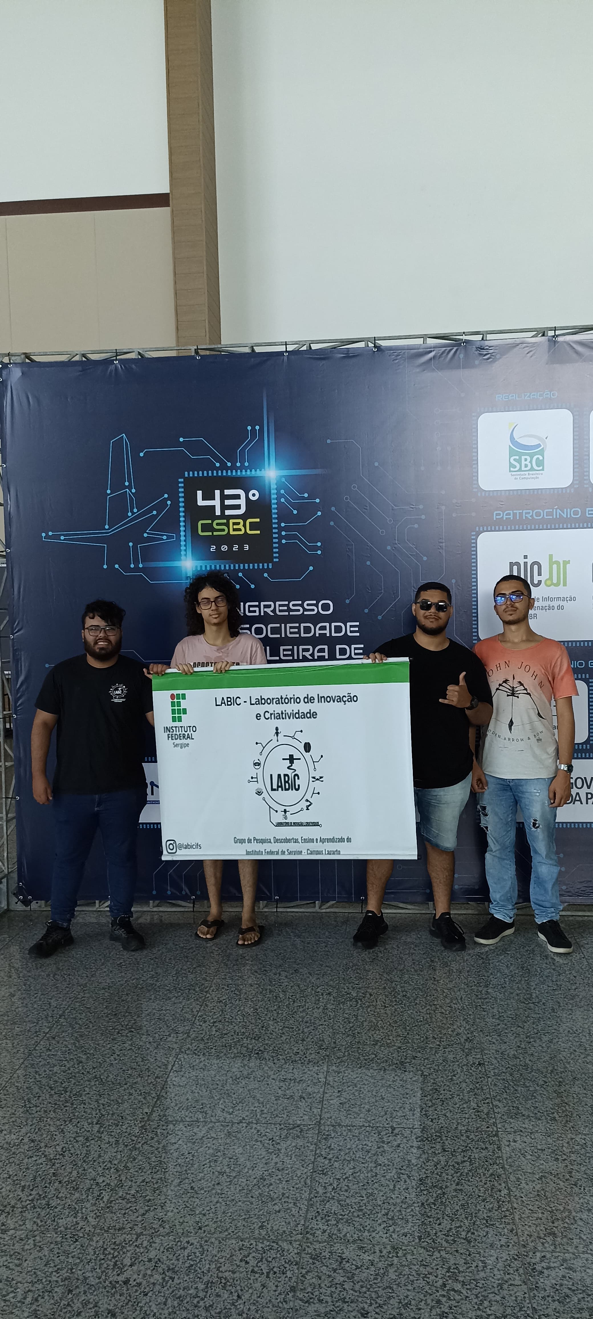 Equipe LABIC no 43º Congresso da Sociedade Brasileira de Computação, agosto de 2023